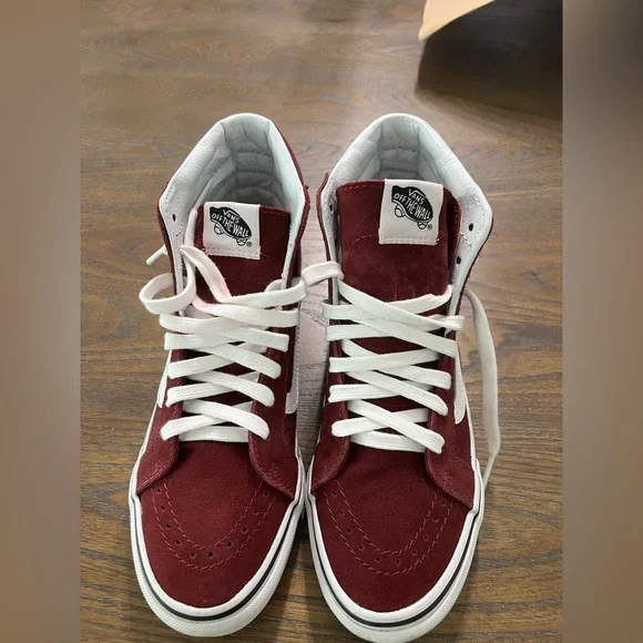 Vans SK8 HI MONOGRAM SHOE Windsor Wine. Size 5.5 men 7.0 Women